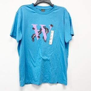 Houston White NWT Blue Graphic‎ Tee Short Sleeve Cotton M
